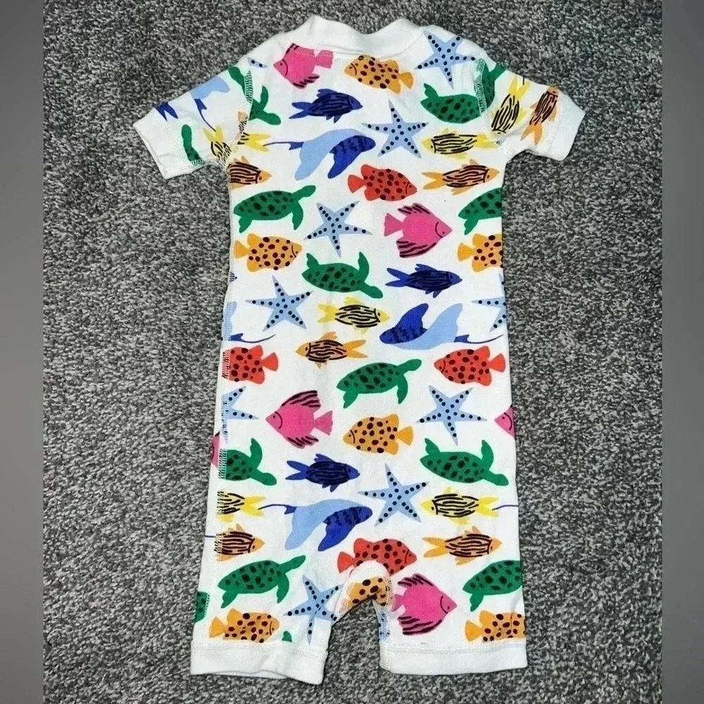 6-12 MONTHS SEA ROMPER HANNA ANDERSSON - Picture 7 of 9